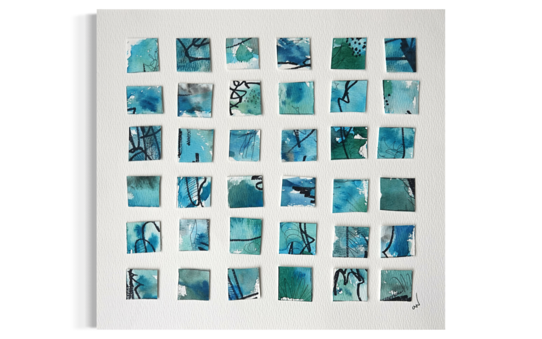 Blue Field Grid